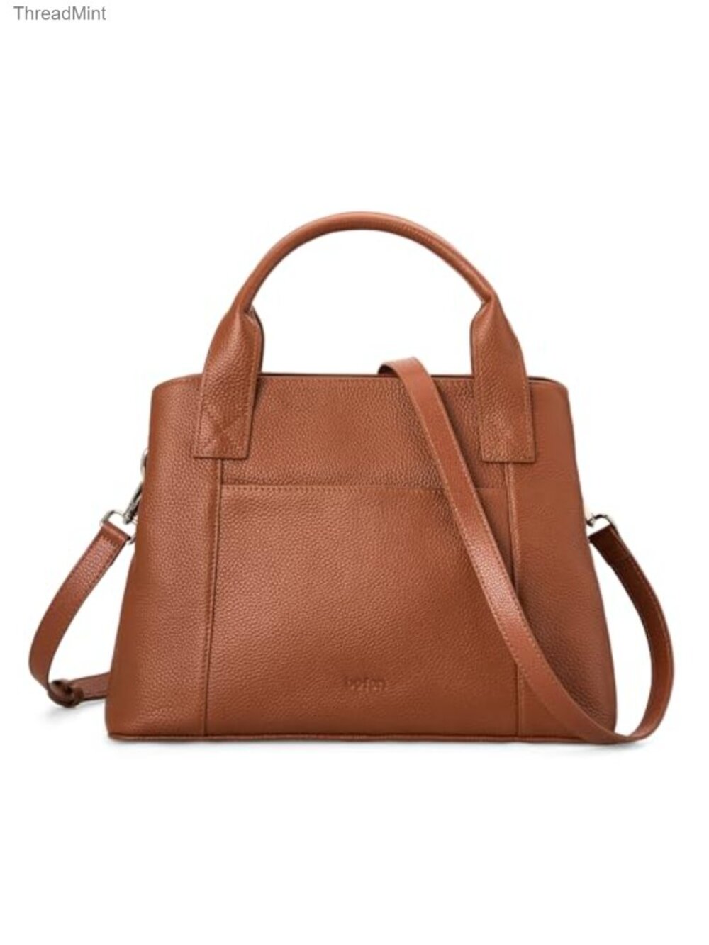 Genuine Leather Satchel Tote Handbag Crossbody Shoulder Bag with Zipper for